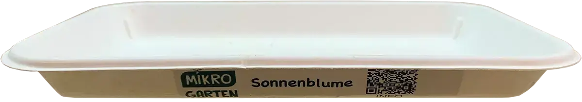 Umweltschutz microgreens, natur, kompostiertbare Teller, Mikrogarten in Wien